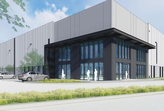 industrial building rendering