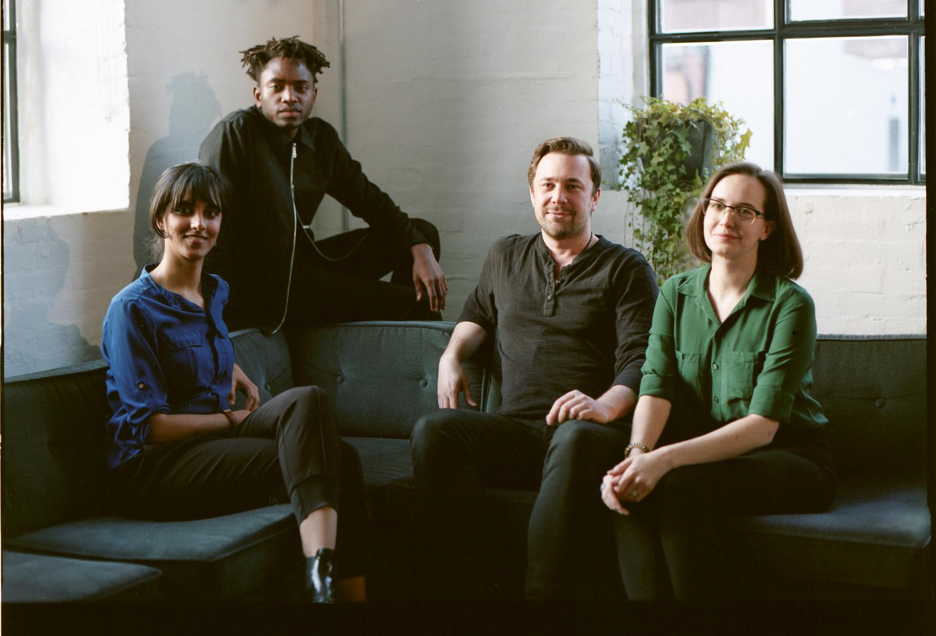 Lane founders Kofi Gyekye and Clint Robinson with other members of the Lane team. 