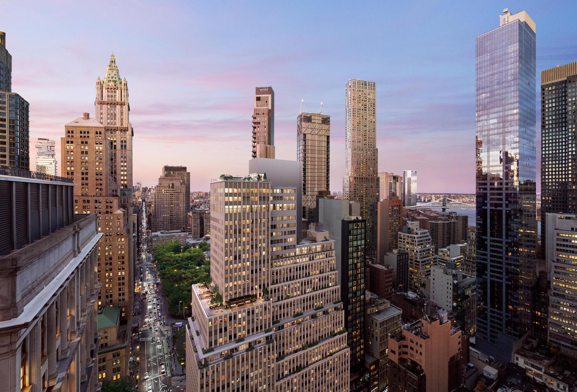A rendering of 222 Broadway