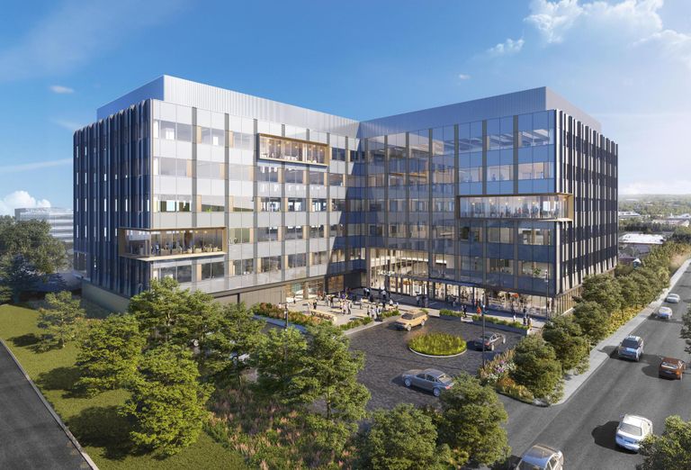 A rendering of Anchor Line Partners and Northwood Investors' 245 Fifth Ave. lab building in Waltham.