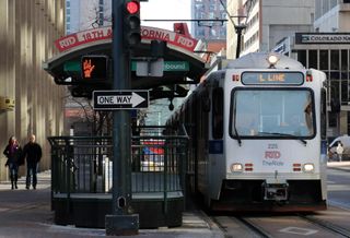 RTD Denver Light Rail. ImageWikimedia Commons.Jeffrey Beall