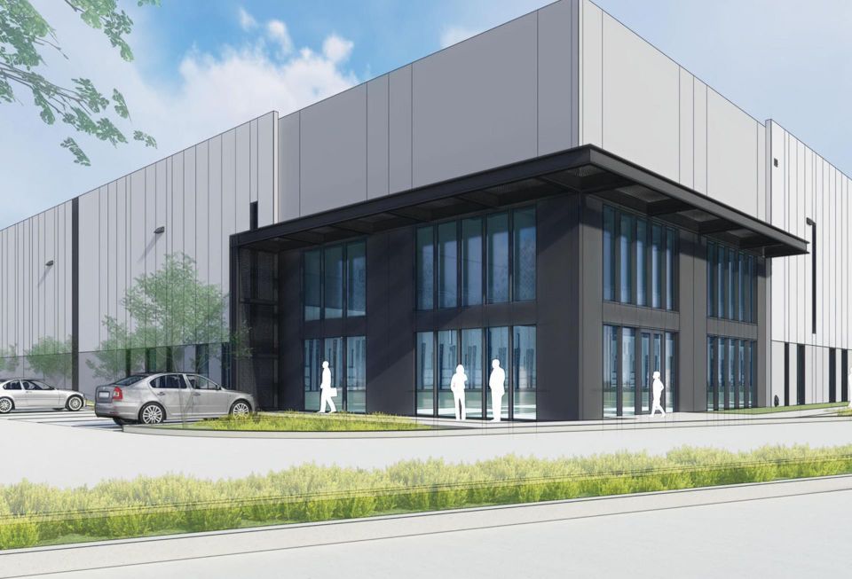 industrial building rendering