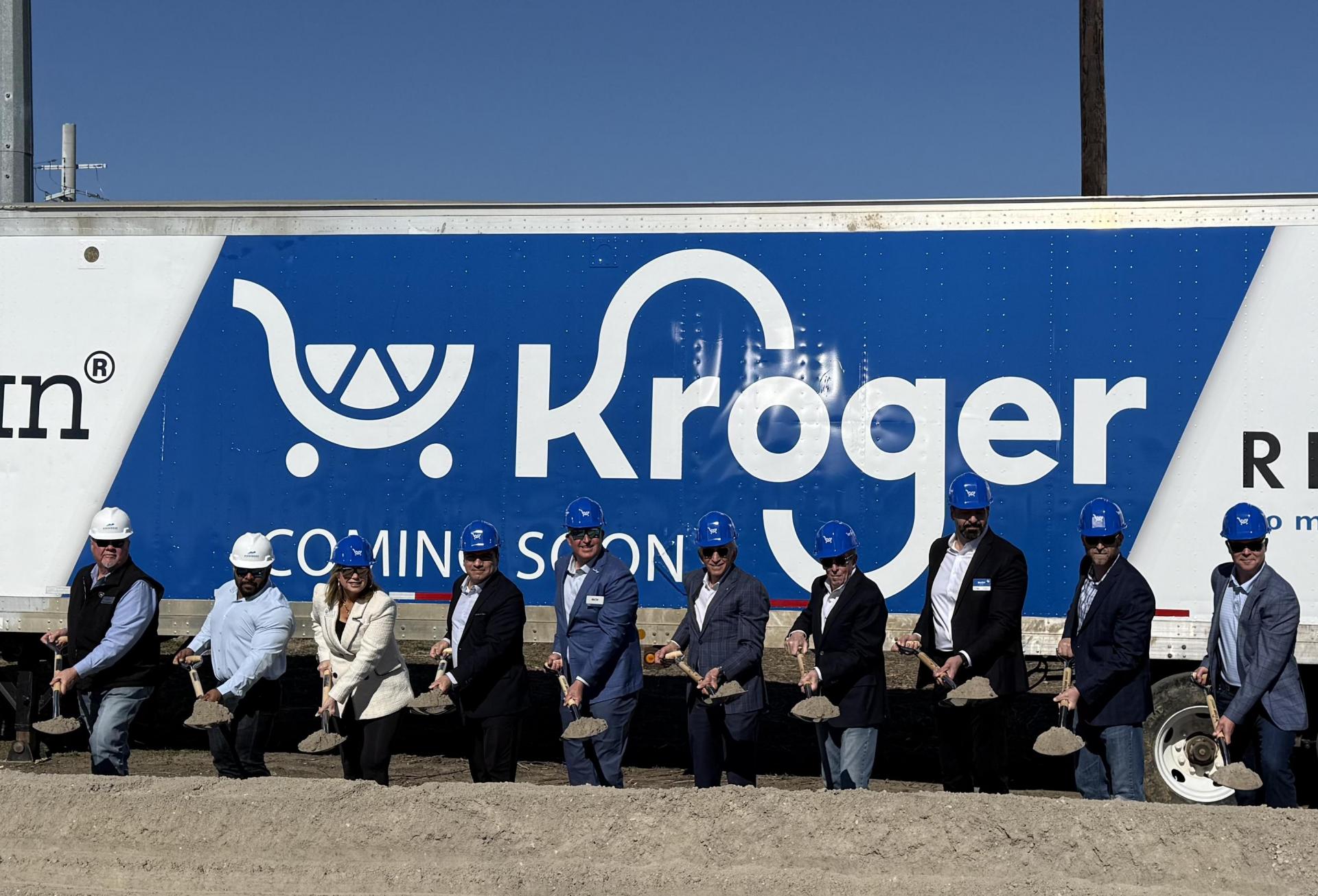 Kroger groundbreaking at the Custer Frontier Marketplace in McKinney.