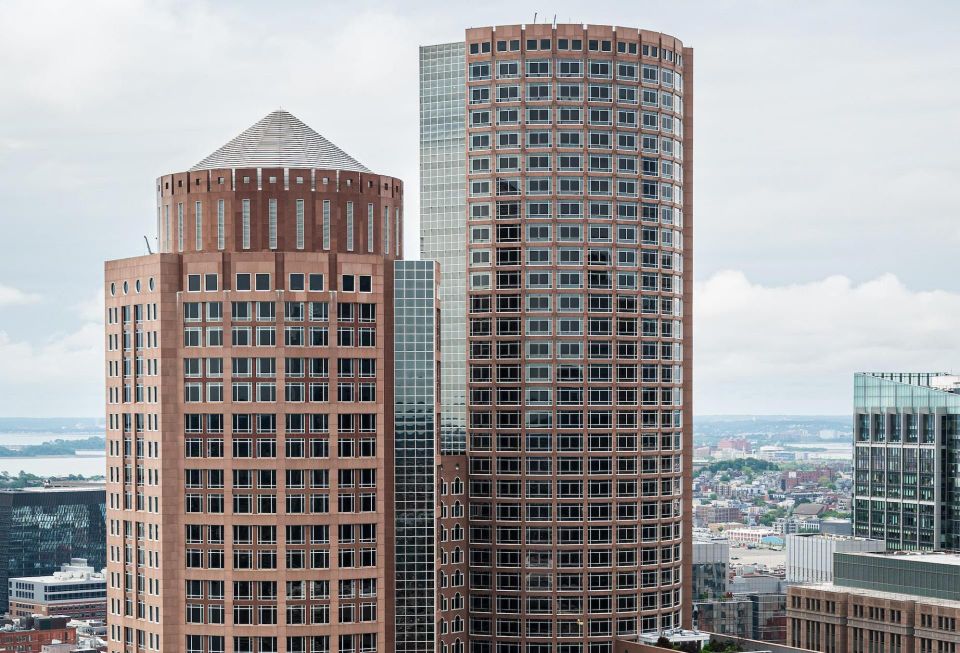 The International Place office towers in downtown Boston.