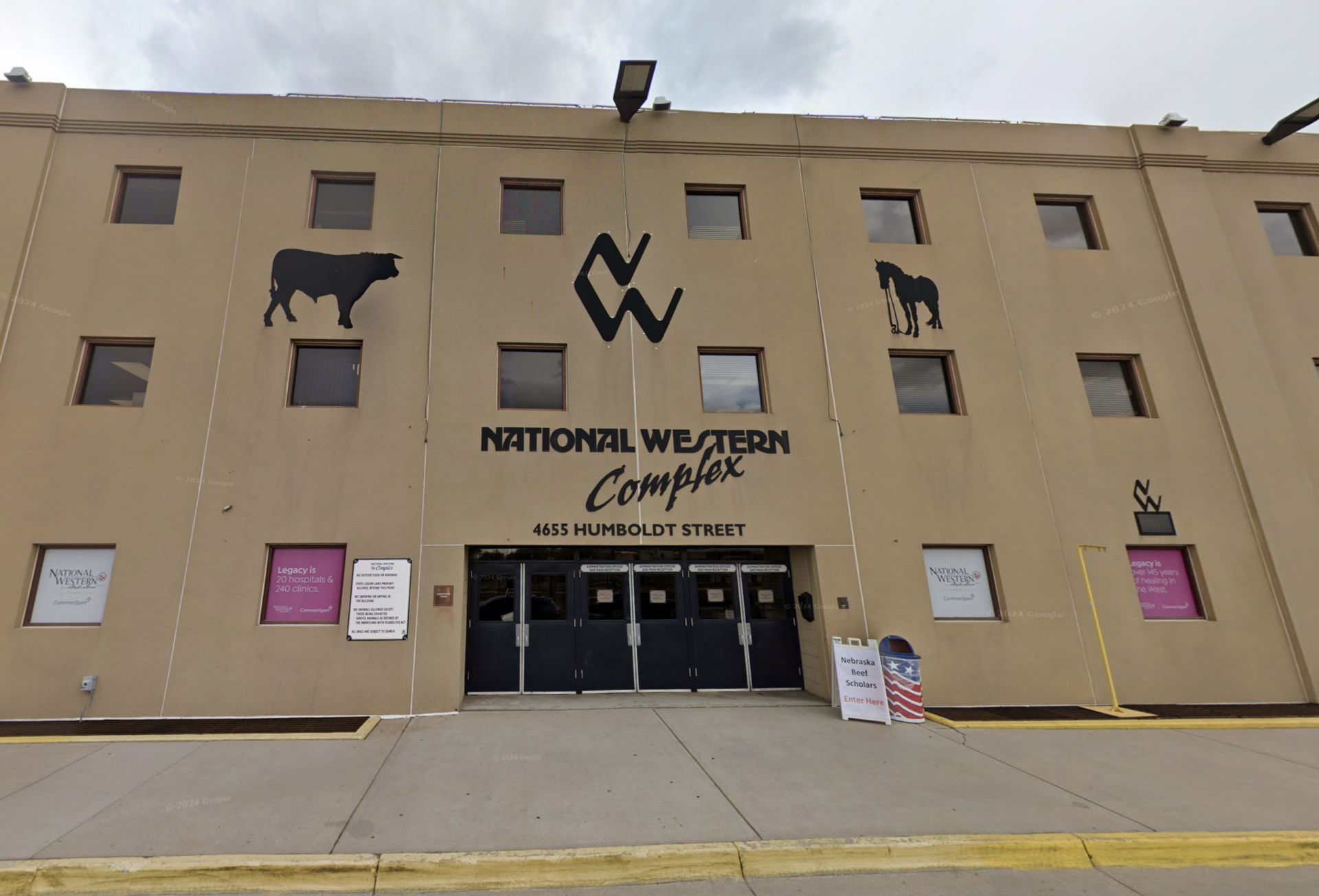A Google Maps view of the National Western Complex