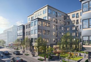 A rendering of WinnCos. and Boston Housing Authority's redevelopment of the Mary Ellen McCormack public housing complex in South Boston.