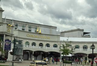 Churchill Downs horse racing track in Louisville, Kentucky.