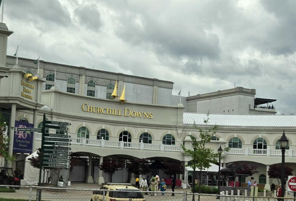 Churchill Downs horse racing track in Louisville, Kentucky.
