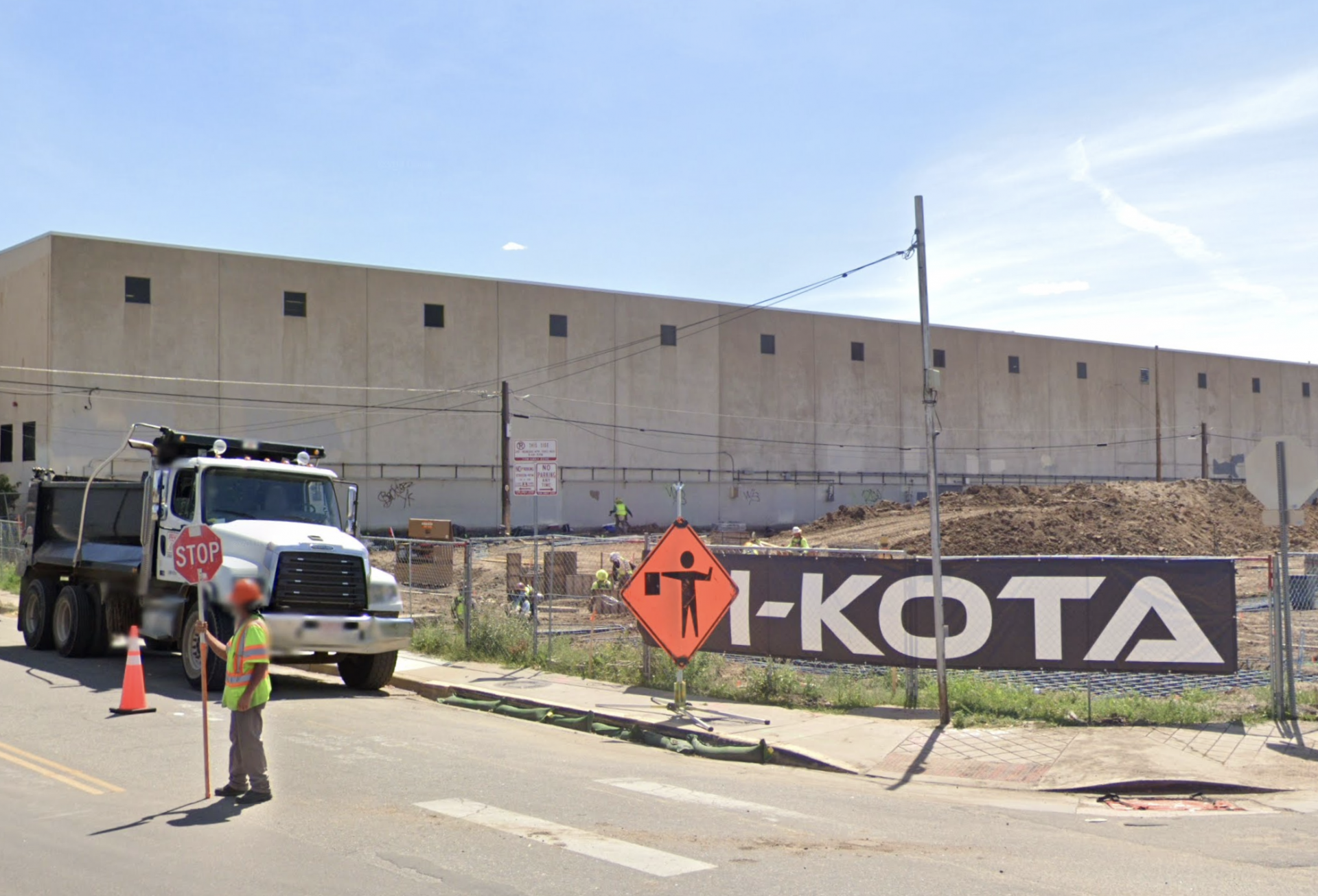 A Google Maps image of the construction site for Joli