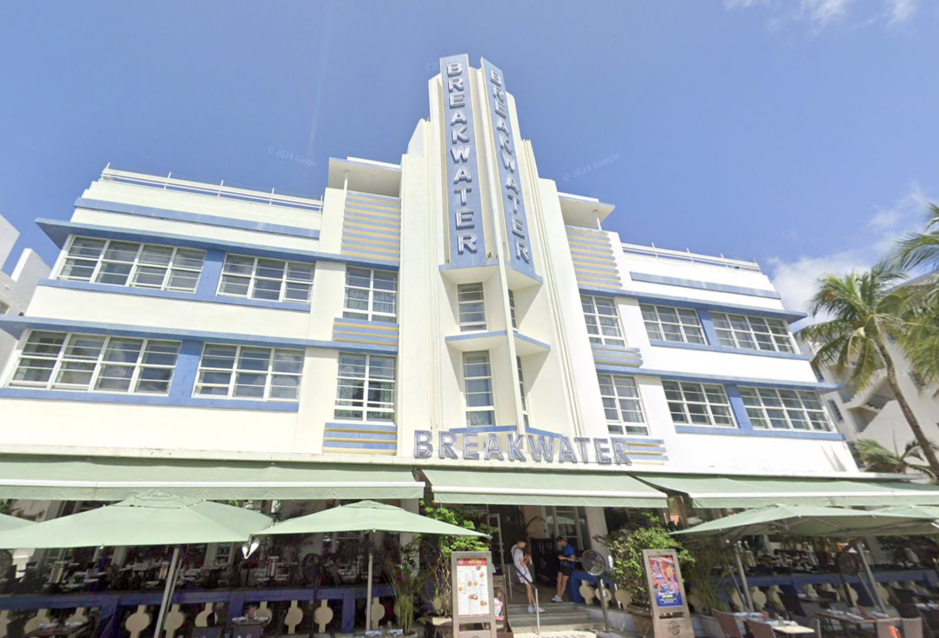 Breakwater hotel in Miami Beach