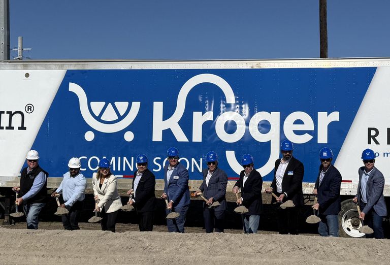Kroger groundbreaking at the Custer Frontier Marketplace in McKinney.