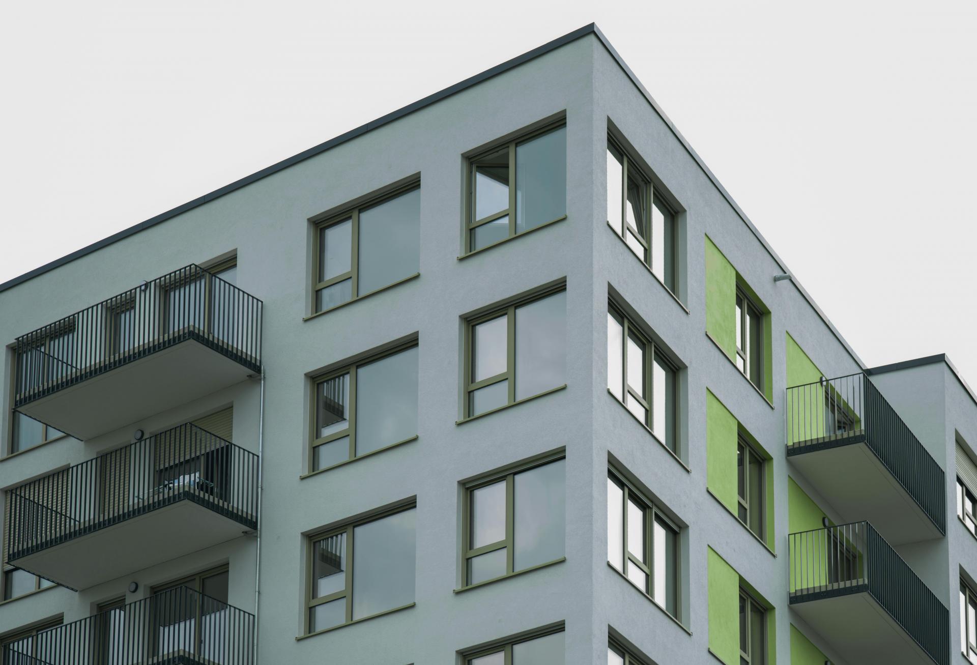 multifamily apartments grey gray apartment building