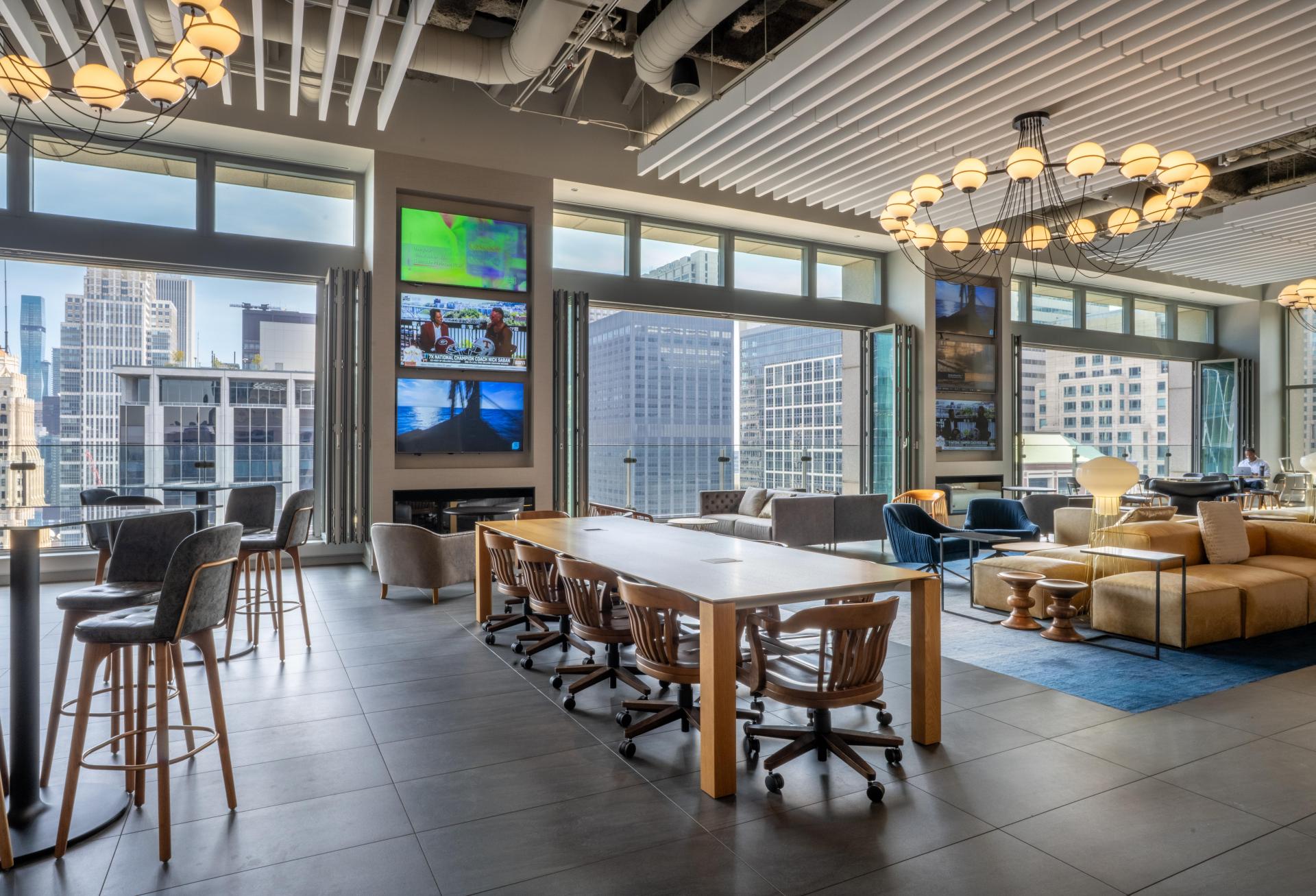 Interior of the office space at 123 N. Wacker Drive.