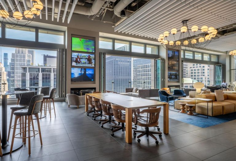 Interior of the office space at 123 N. Wacker Drive.