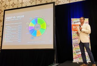 Streetsense Managing Principal Eric Burka at BMAC West 2019 at the JW Marriott in downtown Los Angeles.