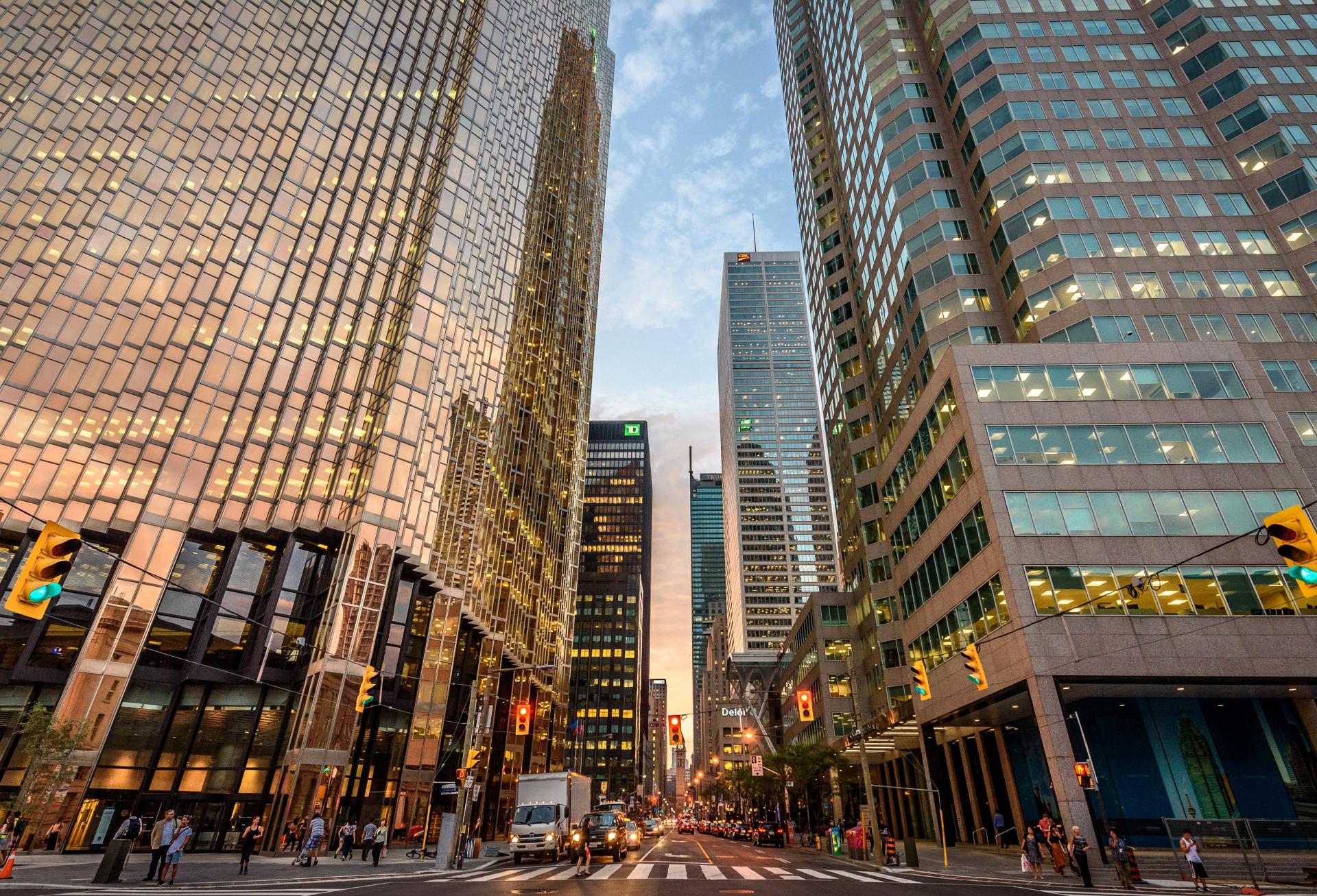 Office towers in Downtown Toronto