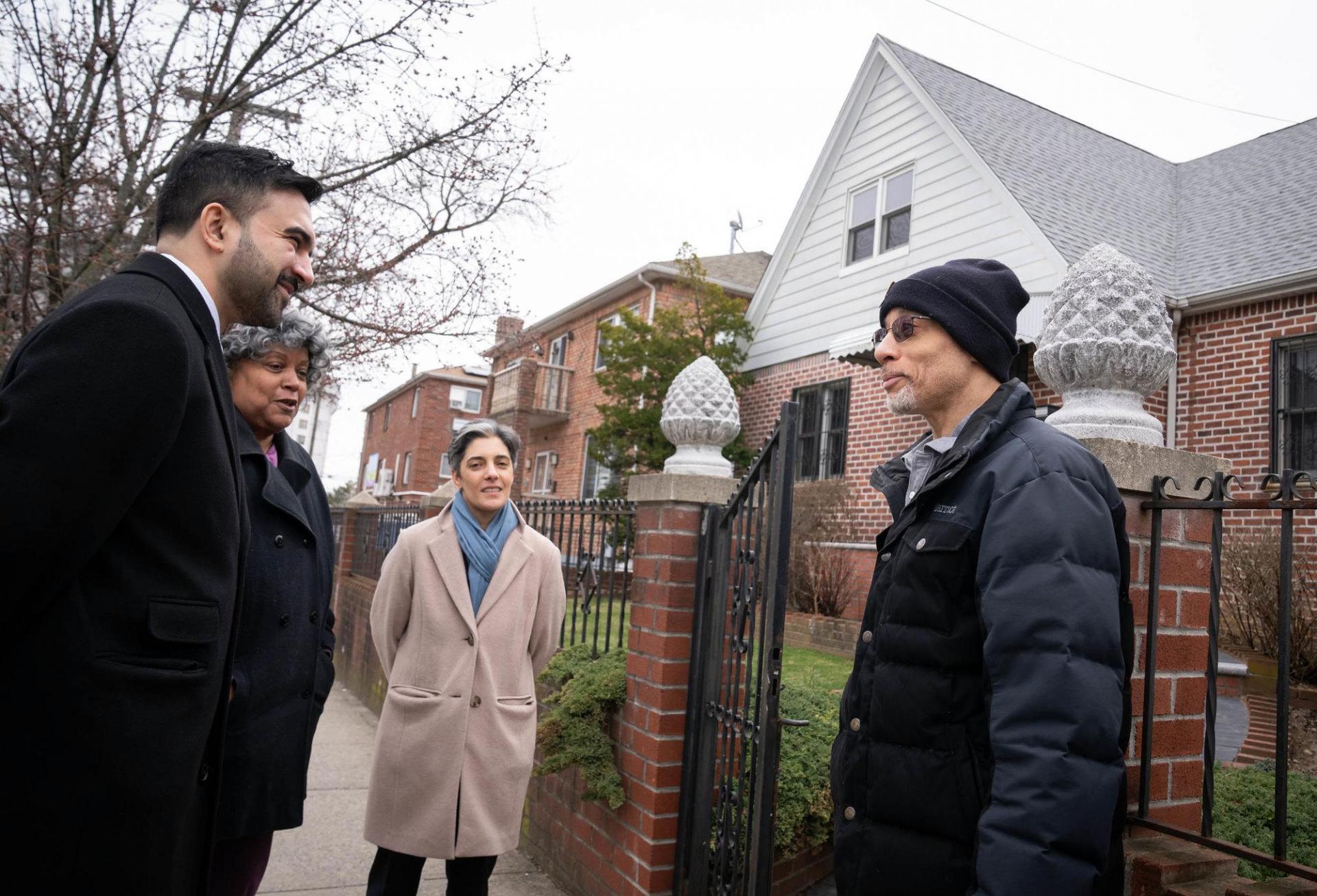 NYC Mayor Zohran Mamdani and Deputy Mayor for Housing and Planning Leila Bozorg