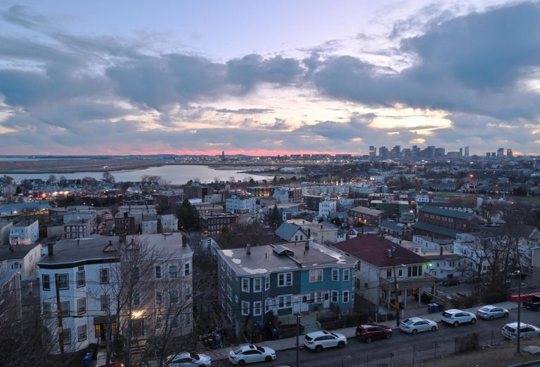 Aerial view of East Boston.