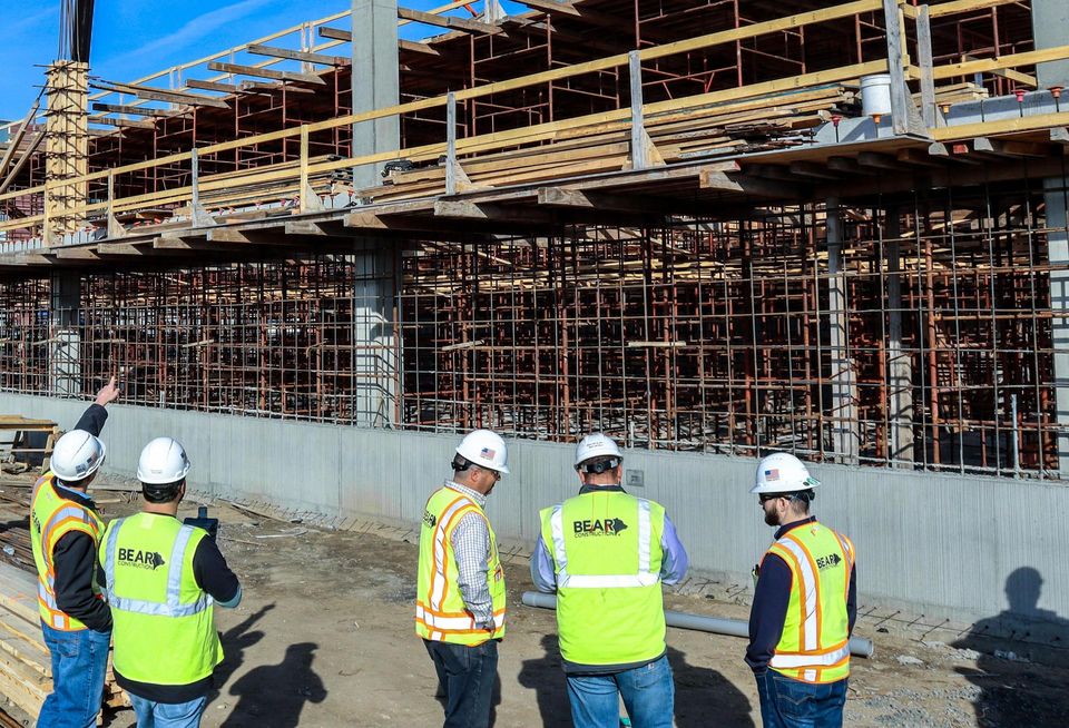Members of the BEAR Industrial team at a construction project in Chicago.