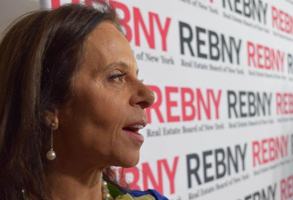 Leslie Wohlman Himmel, founder and managing partner of Himmel + Meringoff Properties, Inc., on REBNY's red carpet.