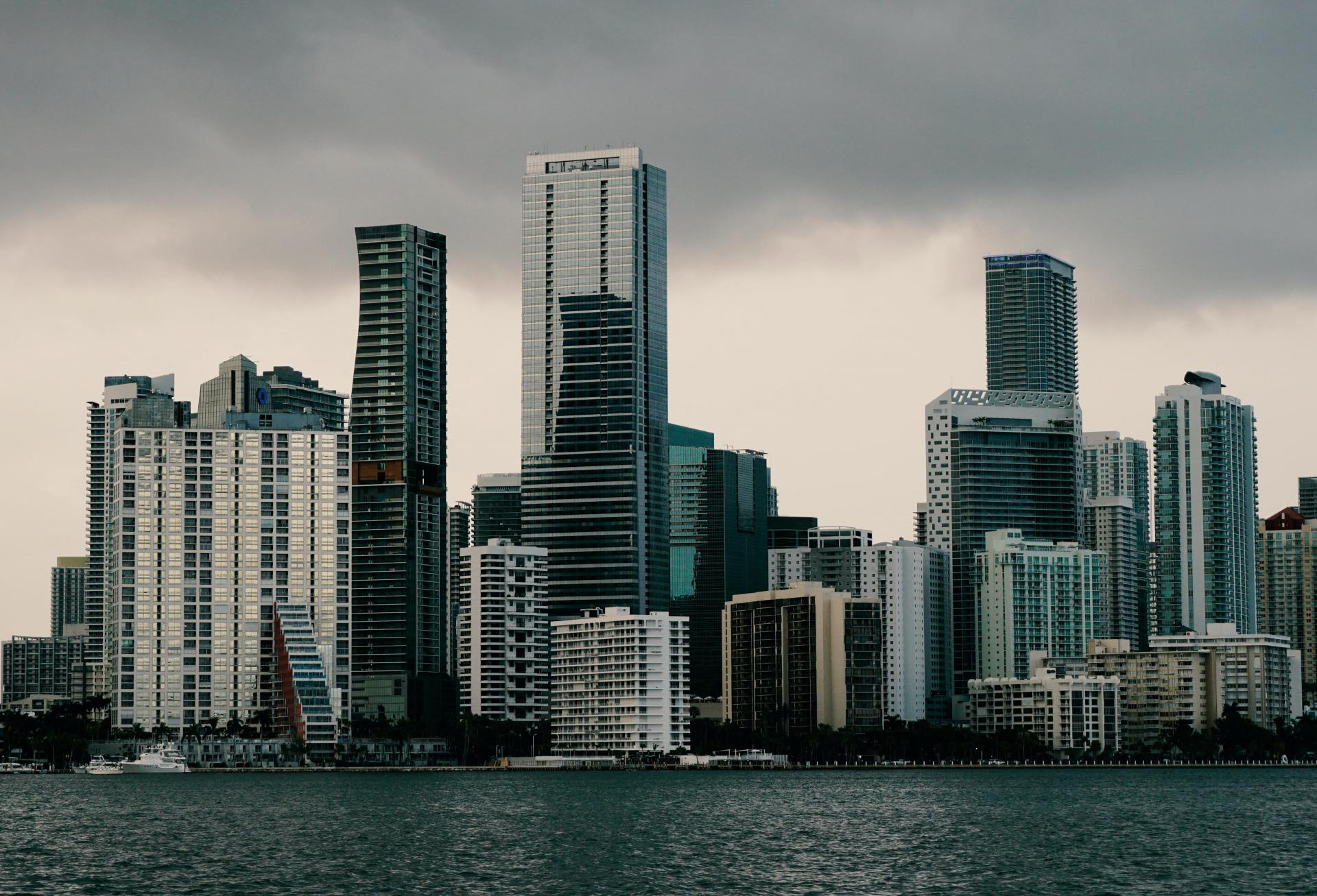 Downtown Miami Skyline from Rickenbacker Causeway