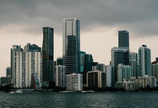 Downtown Miami Skyline from Rickenbacker Causeway