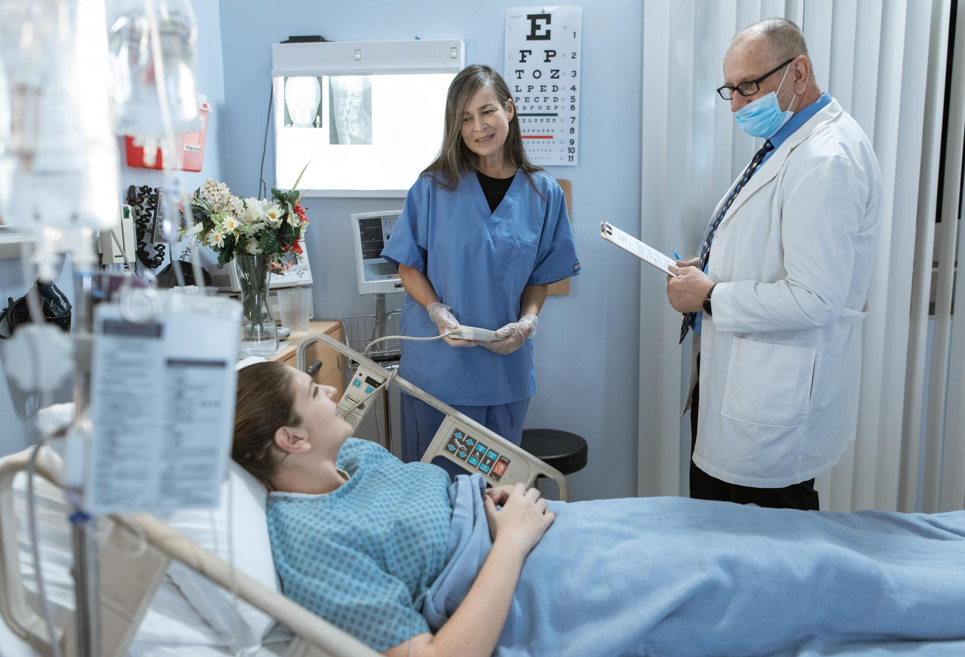 hospital bedside