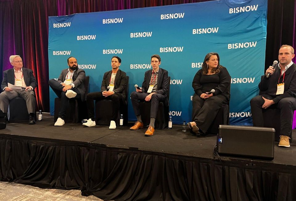 Trowbridge Nieh's Gene Trowbridge, Trion Properties' Farhan Mahmood, Cypress Equity Investments' Adrian Berger, Orange Charger's Nicholas Johnson, Primestor's Dalila Sotelo and Sentral's Roman Speron.
