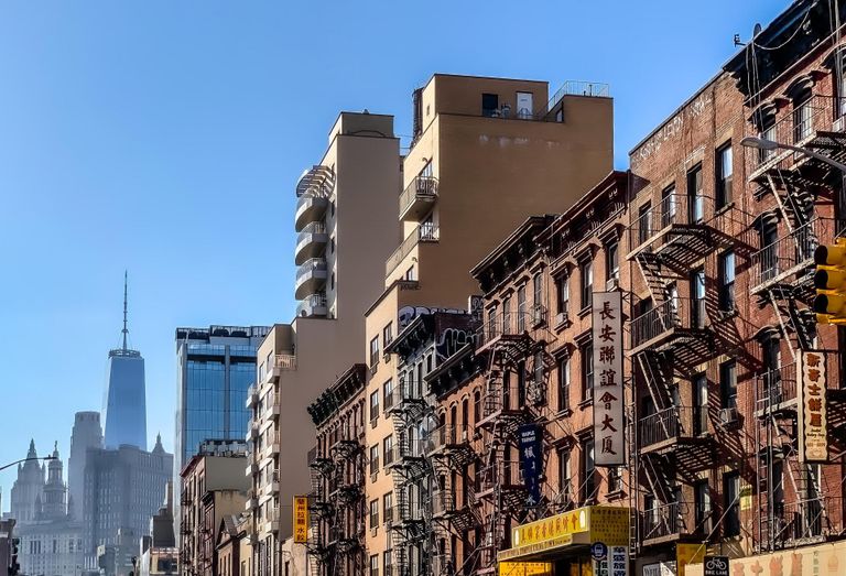 Apartment buildings in New York City