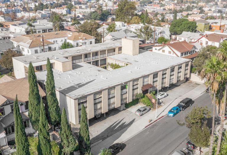 A 66-unit apartment building in Rampart Village in Los Angeles