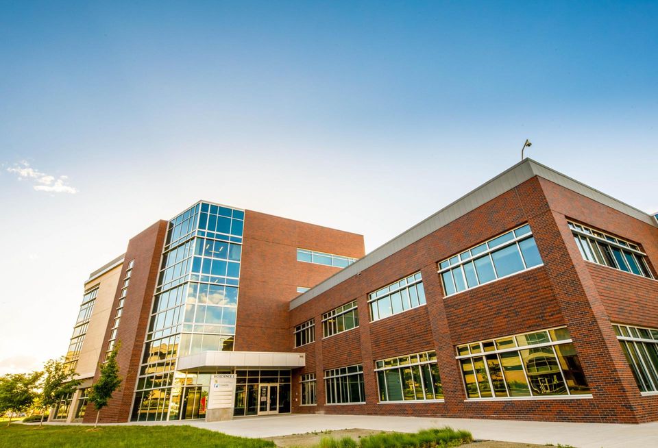 A rendering-style photograph of the Fitzsimons Innovation Community in Aurora, Colorado.