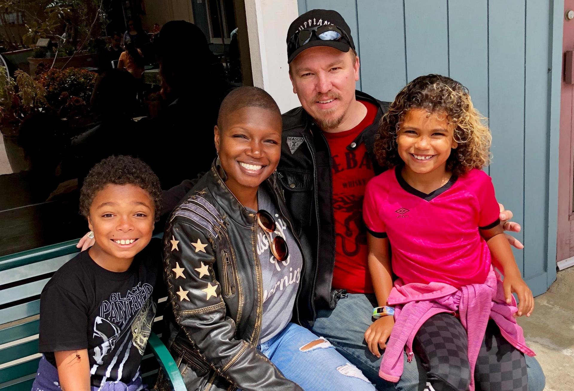 Los Angeles County Development Authority Executive Director Monique King-Viehland with her family 