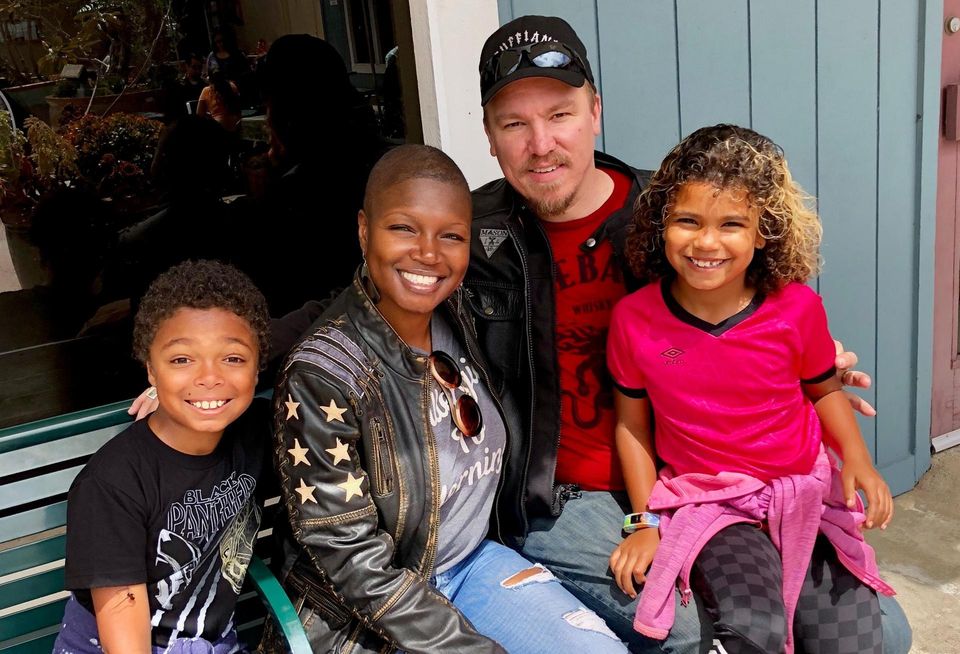 Los Angeles County Development Authority Executive Director Monique King-Viehland with her family