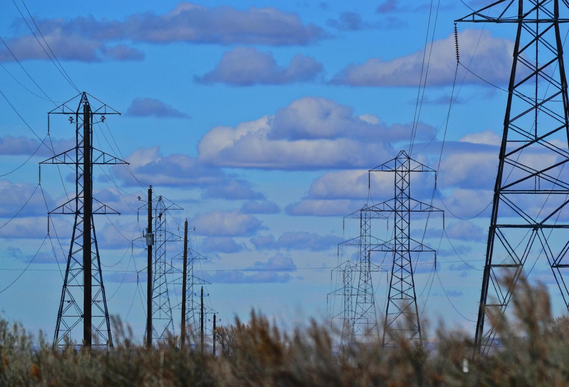 Power lines power grid utilities