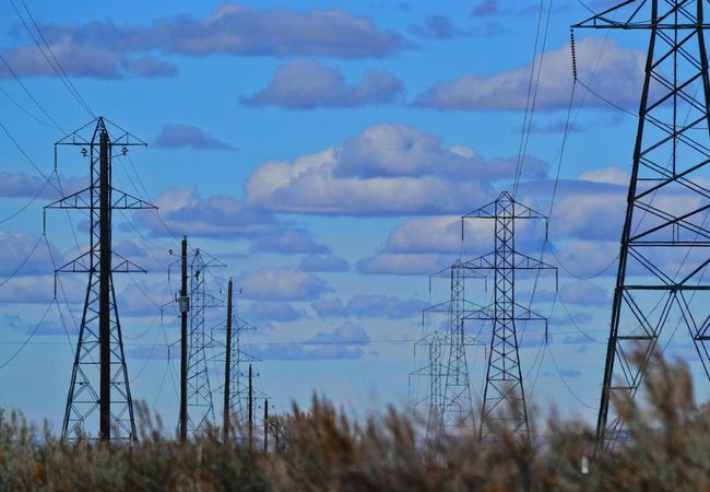 Power lines power grid utilities