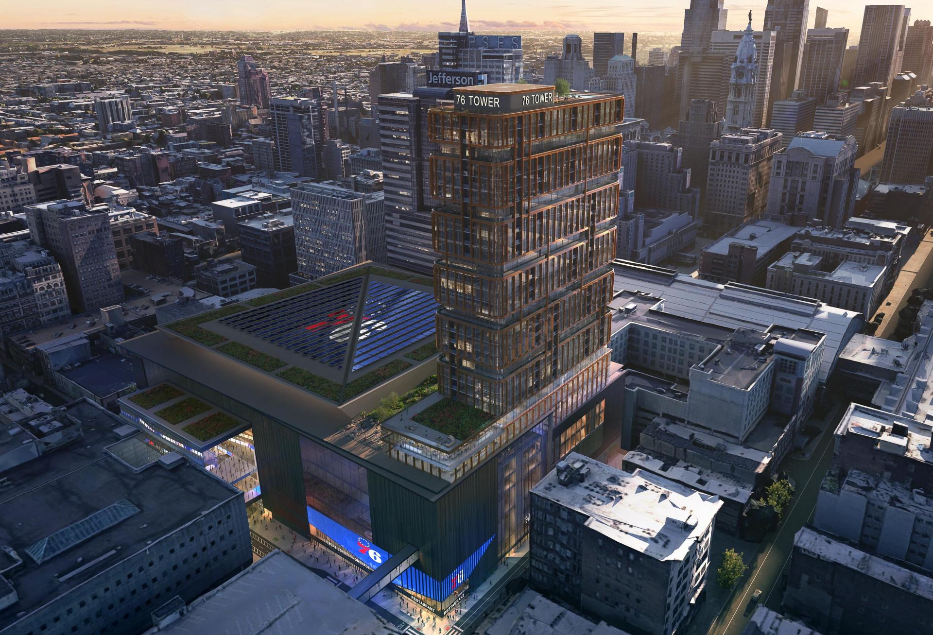 76ers Add Mixed-Income Apartment Tower To Arena Proposal, Release New Renderings