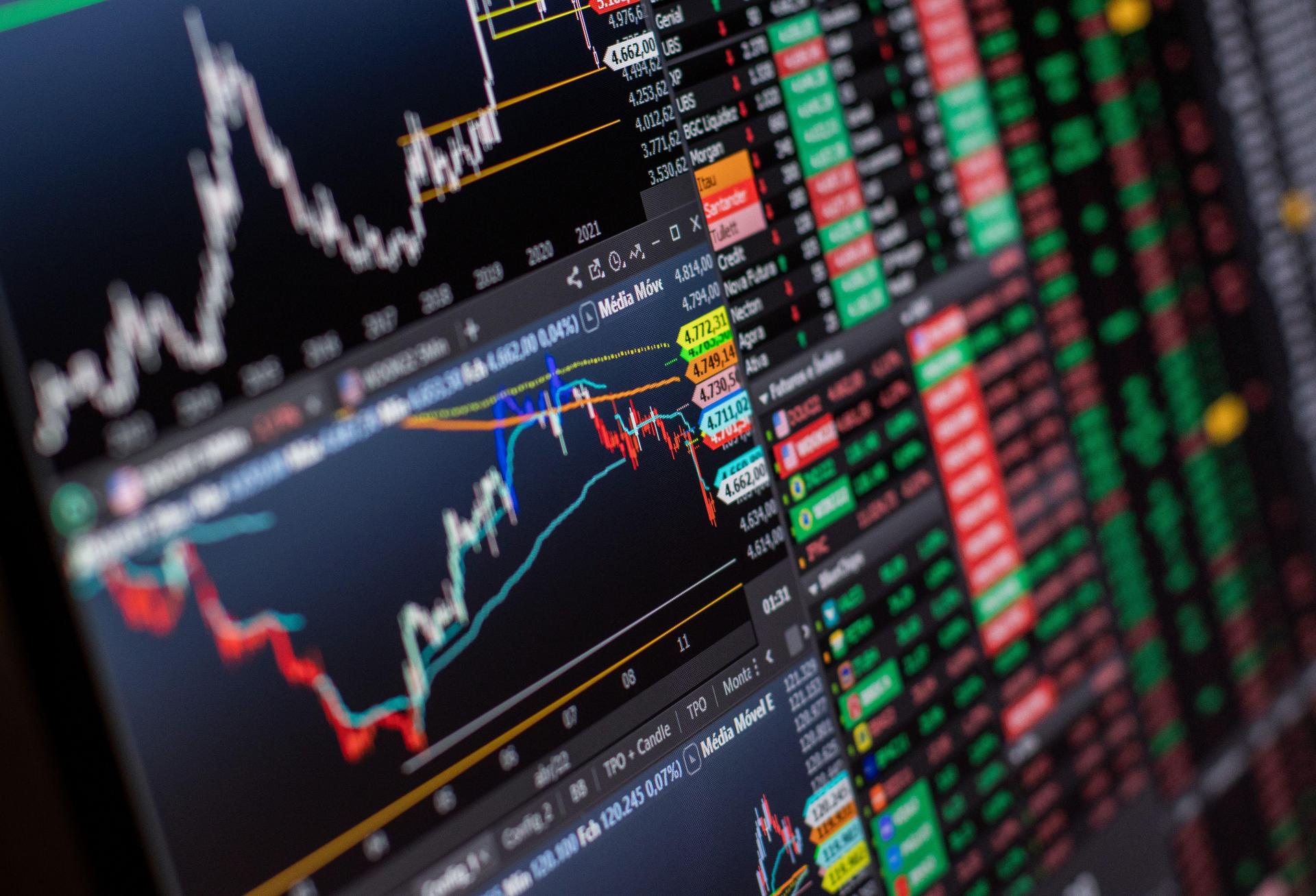 stock tickers stock market stock chart
