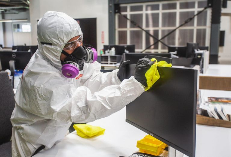 Tangram unveiled a workplace sanitization program as companies prepare their workers to come back to the office