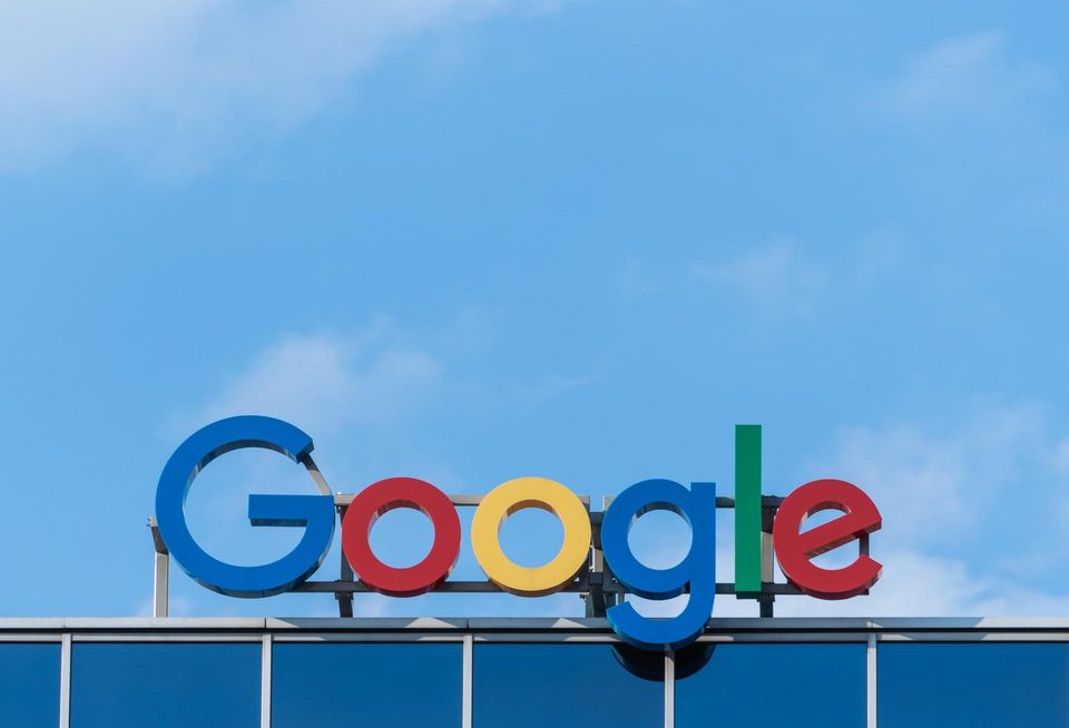 Google logo on a rooftop