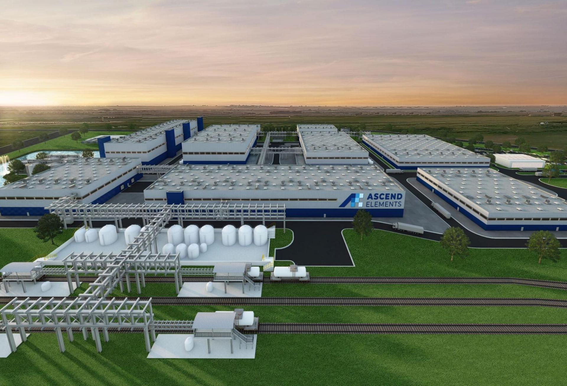 Rendering of the Ascend cathode factory in Hopkinsville, Kentucky, which is expected to be operational by the end of 2024.