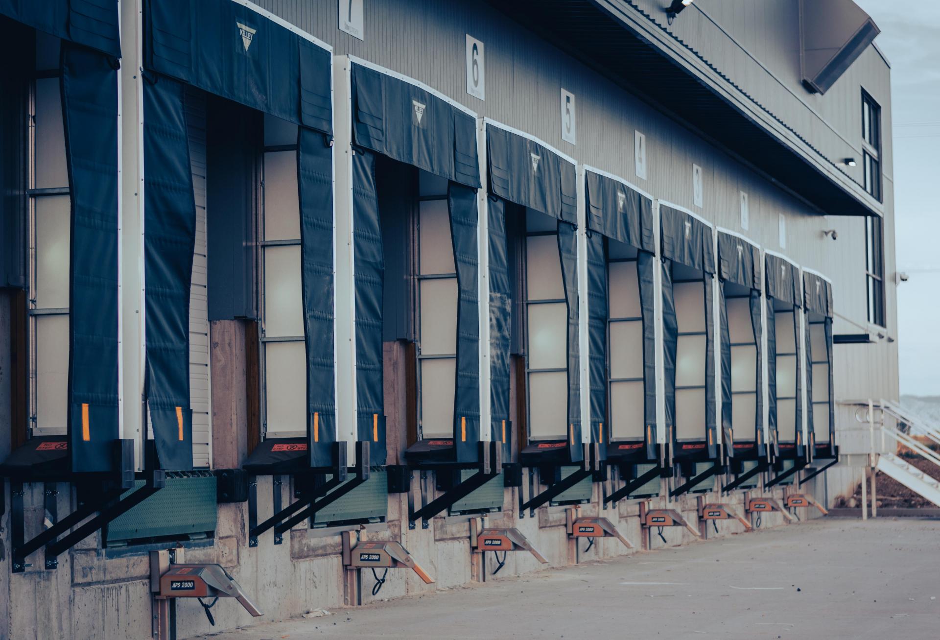empty loading dock warehouse industrial