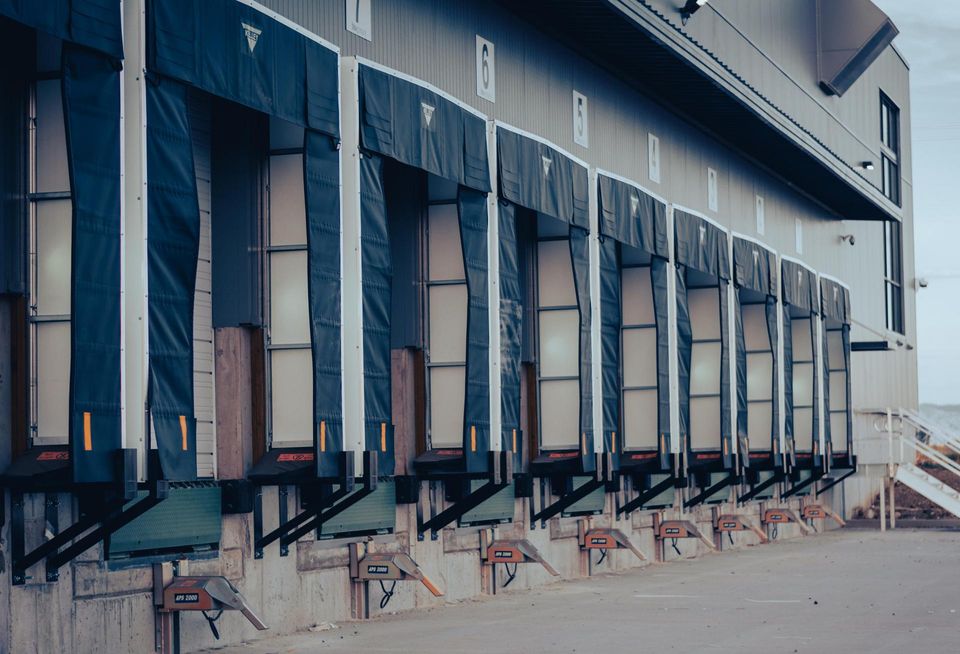 empty loading dock warehouse industrial
