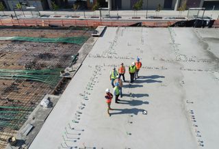 Construction Building Concrete Construction Workers Aerial Unsplash Scott Blake