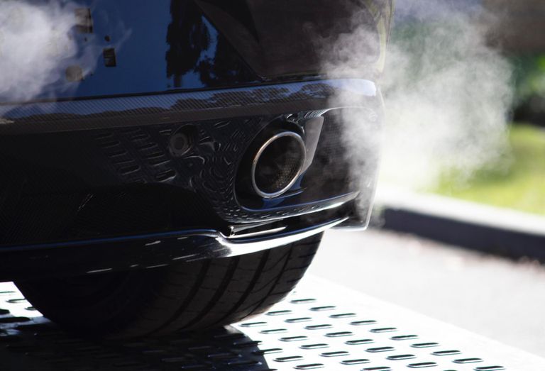 car traffic exhaust fumes pollution