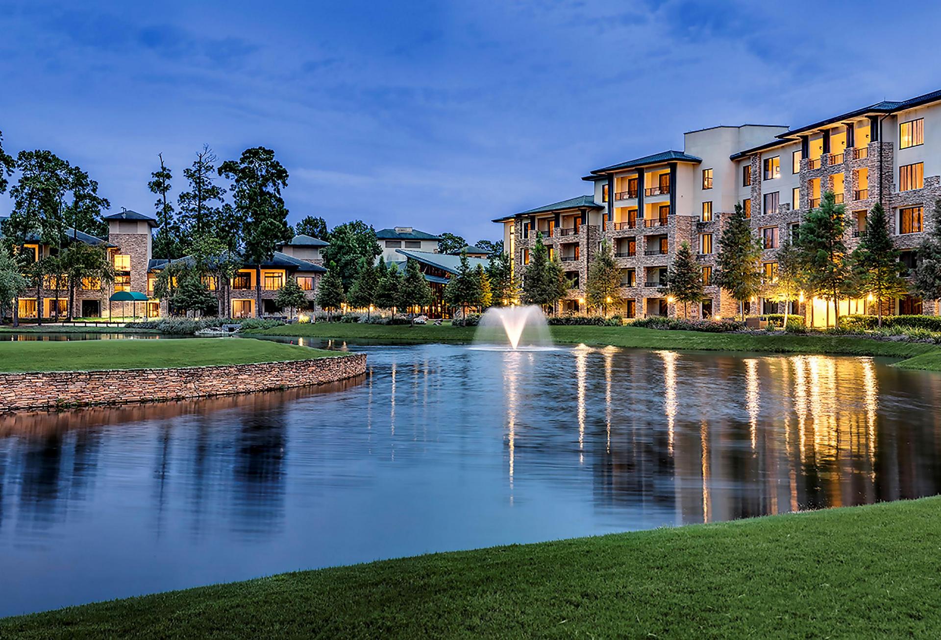 The Woodlands Resort, the first hotel built in master-planned community The Woodlands about 30 miles north of Downtown Houston.