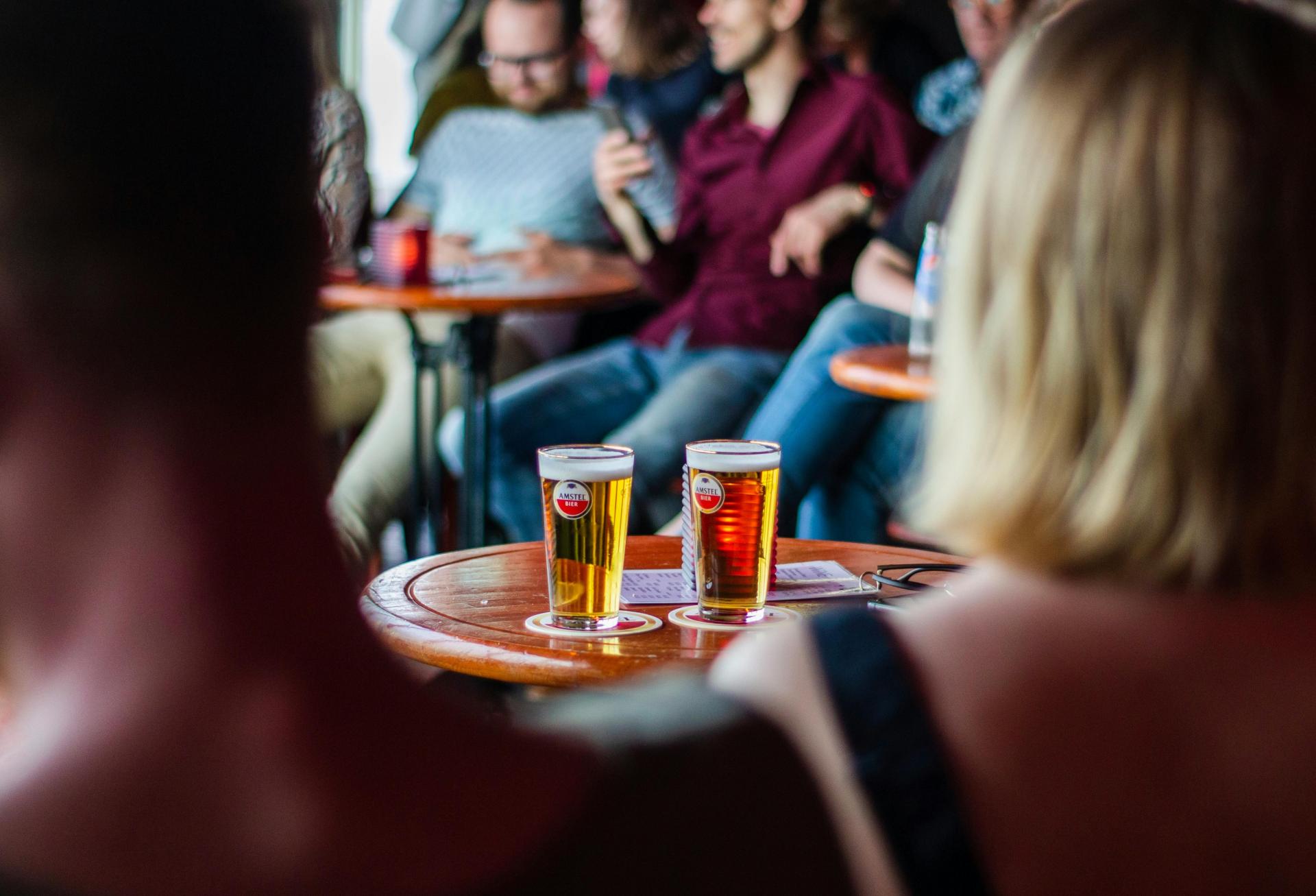 Pub beer glasses