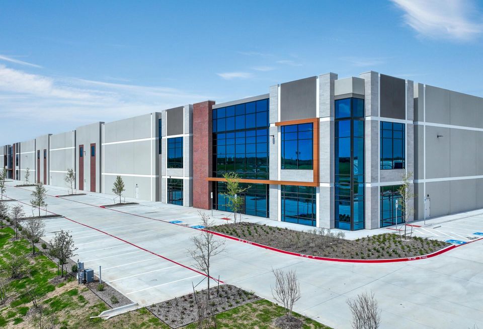 Rendering of an industrial building.
