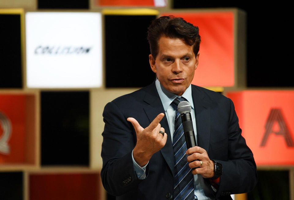 Anthony Scaramucci speaking at the Collision Conference