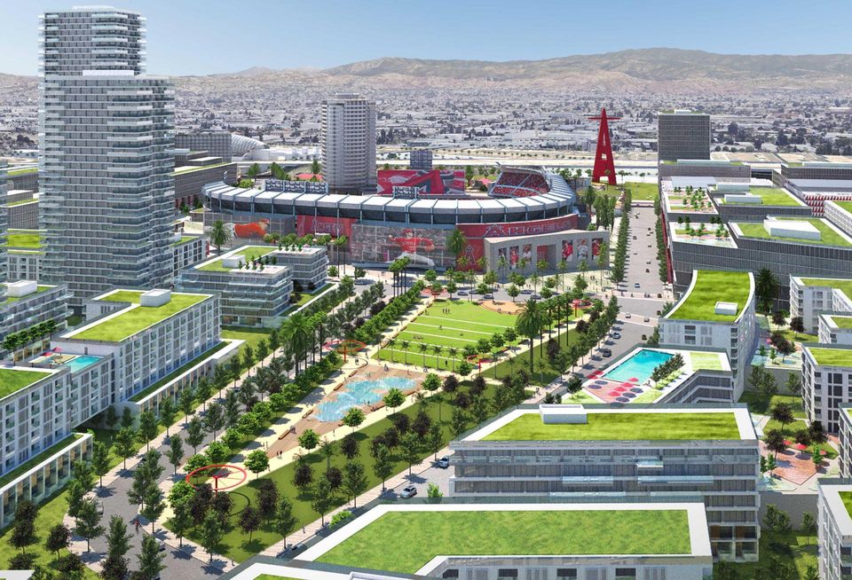 Rendering of Angels development plans in Anaheim