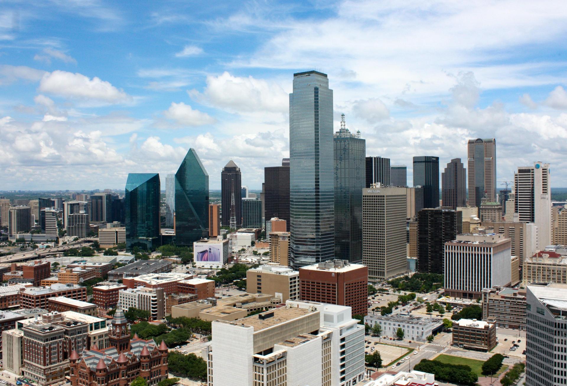 Overlooking Dallas from the Reunion Tower.